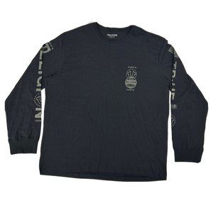True Religion Shirt Men’s 3XL Jet Black Relaxed Sustainable LS Tee Technical NEW